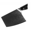 Cleaver KOHERSEN Elegance Ebony Wood Damascus steel cleaver 16.5 cm, 60 HRC, 13 cm käepide, 335 g