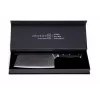 Cleaver KOHERSEN Elegance Ebony Wood Damascus steel cleaver 16.5 cm, 60 HRC, 13 cm käepide, 335 g