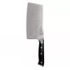 Cleaver KOHERSEN Elegance Ebony Wood Damascus steel cleaver 16.5 cm, 60 HRC, 13 cm käepide, 335 g