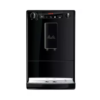 Espressomasin MELITTA Caffeo Solo — täisautomaatne, 1,2 l veepaak, sisseehitatud veski, 15 baari, 120 g oa punker, must
