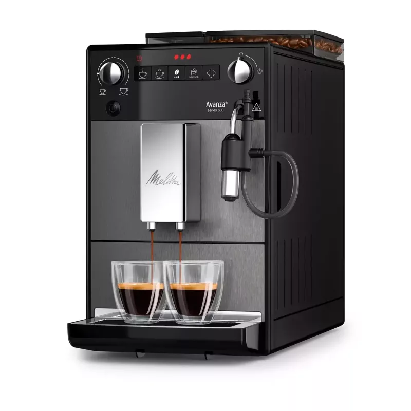 Espressomasin MELITTA F270-100 — täisautomaatne, 1,5 l veepaak, 15 bar, sisseehitatud veski