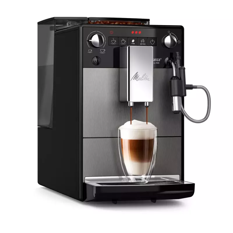 Espressomasin MELITTA F270-100 — täisautomaatne, 1,5 l veepaak, 15 bar, sisseehitatud veski