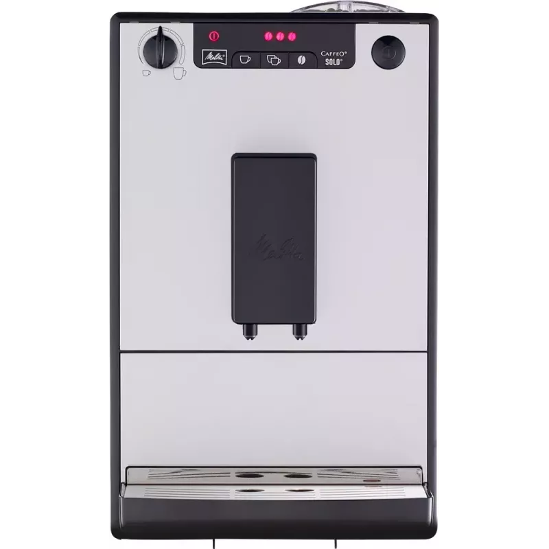 Espressomasin MELITTA SOLO E950-766, 1,2 l veepaak, sisseehitatud veski, 1400 W, hõbedane