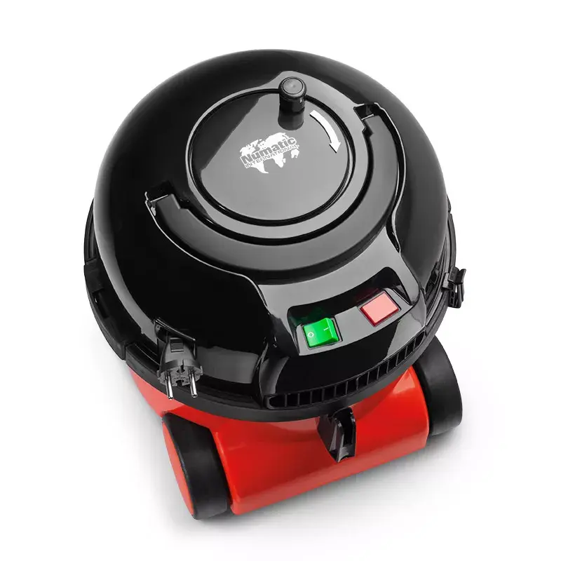 Silindertolmuimeja NUMATIC HENRY HVR200-11 — 9 l tolmukott, 620 W, HEPA 11, 10 m juhe, punane