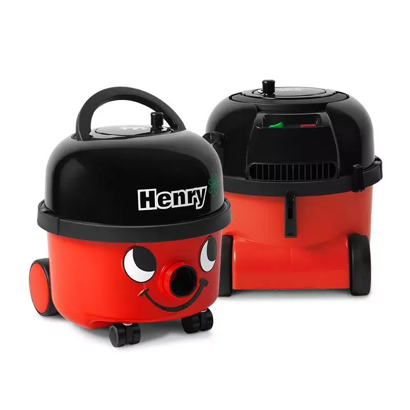 Silindertolmuimeja NUMATIC HENRY HVR200-11 — 9 l tolmukott, 620 W, HEPA 11, 10 m juhe, punane