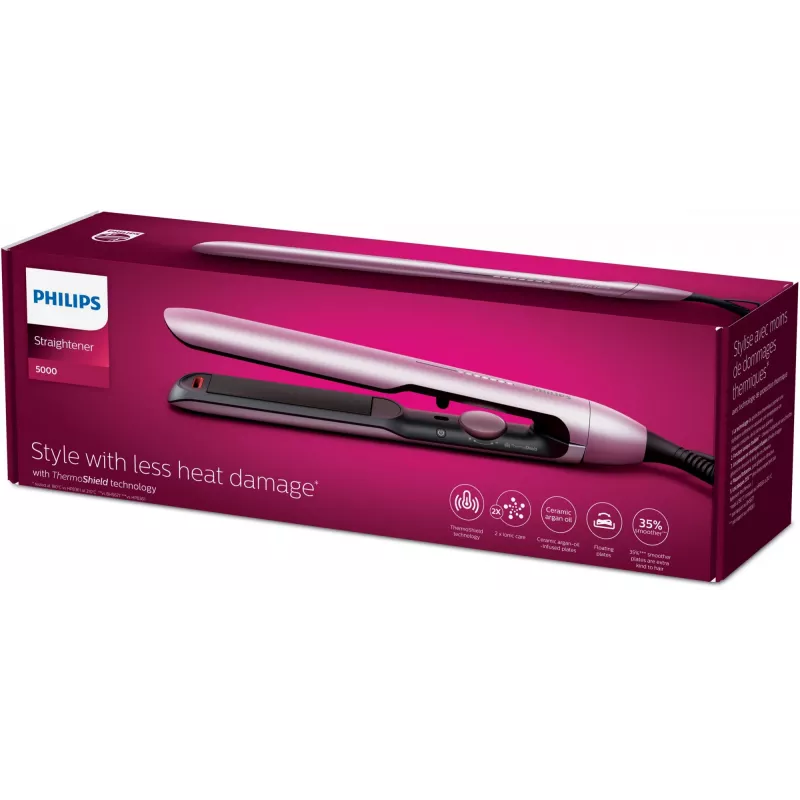 Sirgeajaja raud Philips BHS530/00 – keraamilised plaadid 2,5 cm, 120–240 V, 12 kuumusastet, 120–230 °C, ioonfunktsioon, 1,8 m pöörlev juhe