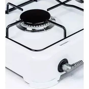 Gaasipliit Ravanson K-02T 2-tsooniline lauapliit, LPG G30, 3,71 kW, emailitud pind, pöördnupp juhtimine, metallrest