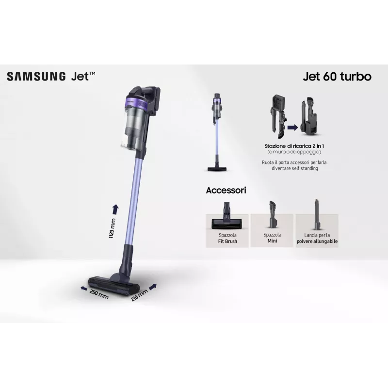 Samsung VS15A6031R4 varstolmuimeja aku kuiveta kottideta 0.8 L must