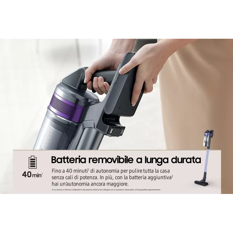 Samsung VS15A6031R4 varstolmuimeja aku kuiveta kottideta 0.8 L must