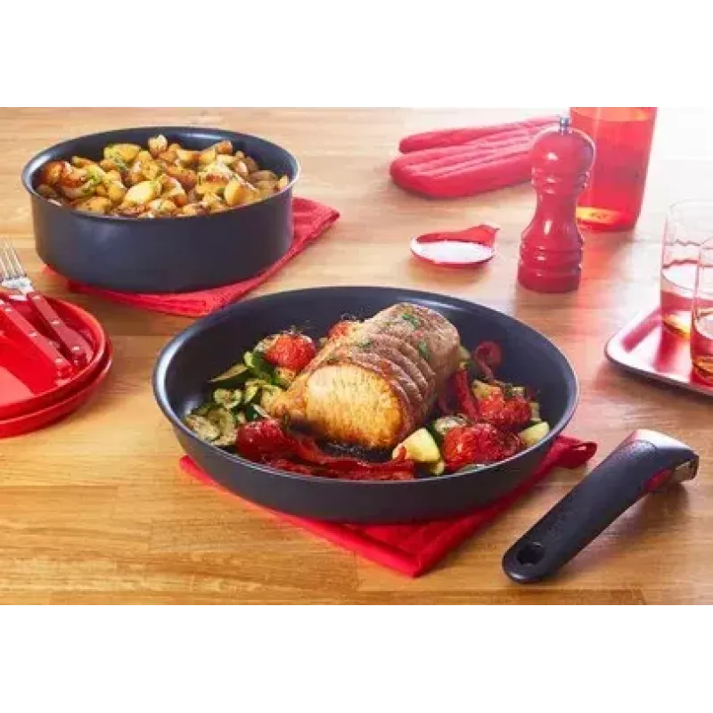 Praadimiskomplekt Tefal Ingenio Unlimited L7639002, 13 tk, alumiinium, mittenakkuva kattega, Thermo-Spot, ahjukindel, must