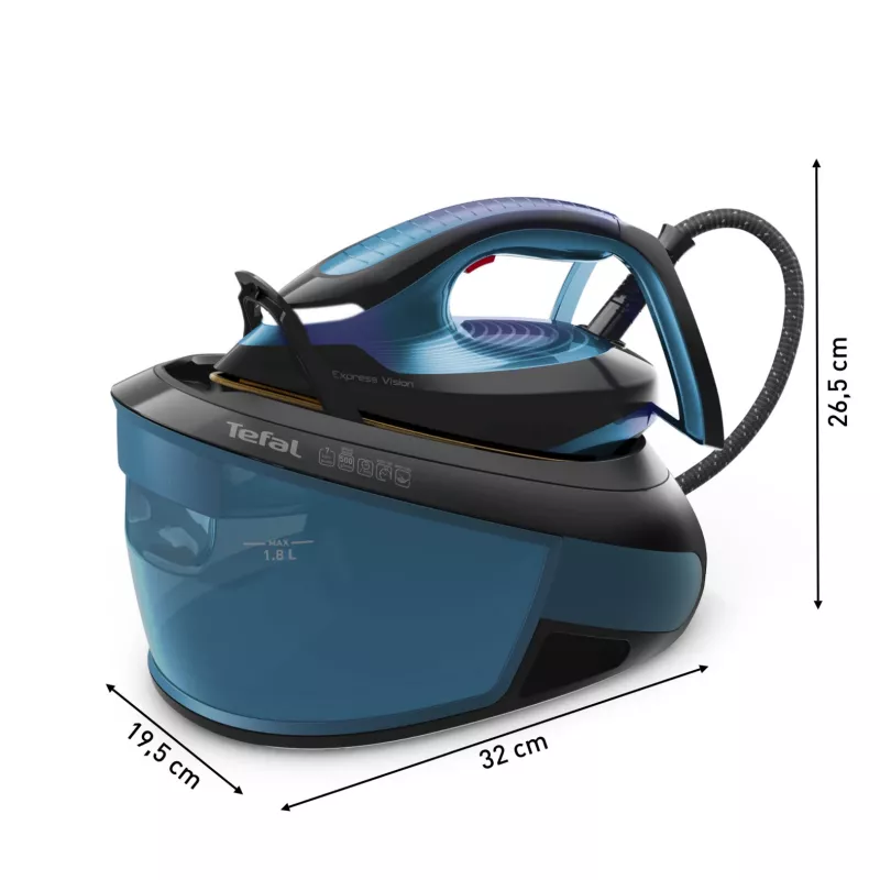 Tefal Express Vision SV8151 2800 W 1,8 l Durilium AirGlide Autoclean tald Sinine, Must