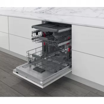 Whirlpool WI 7020 PF täielikult sisseehitatav nõudepesumasin 14 komplekti Hõbedane