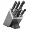 Nugade/söögiriistade komplekt ZWILLING 35148-507-0 — 7-osaline komplekt kokanugade, leivanoa, koorimisnoa, köögikääride ja halli plokiga