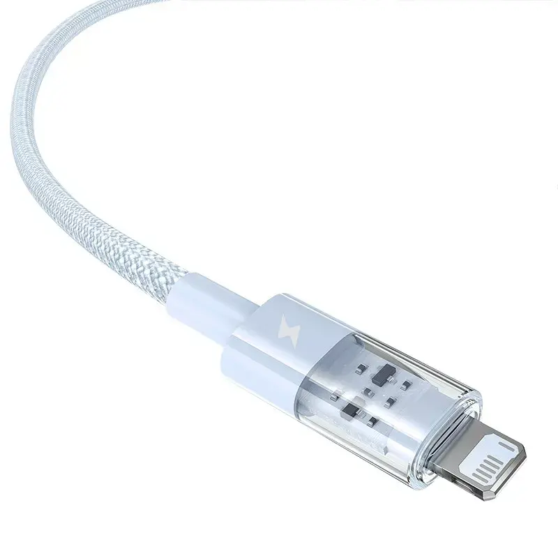 USB-kaabel Baseus Gem P10373003311-01 — 2 m, 2,4 A, Lightning–USB-A, nailonümbris, sinine