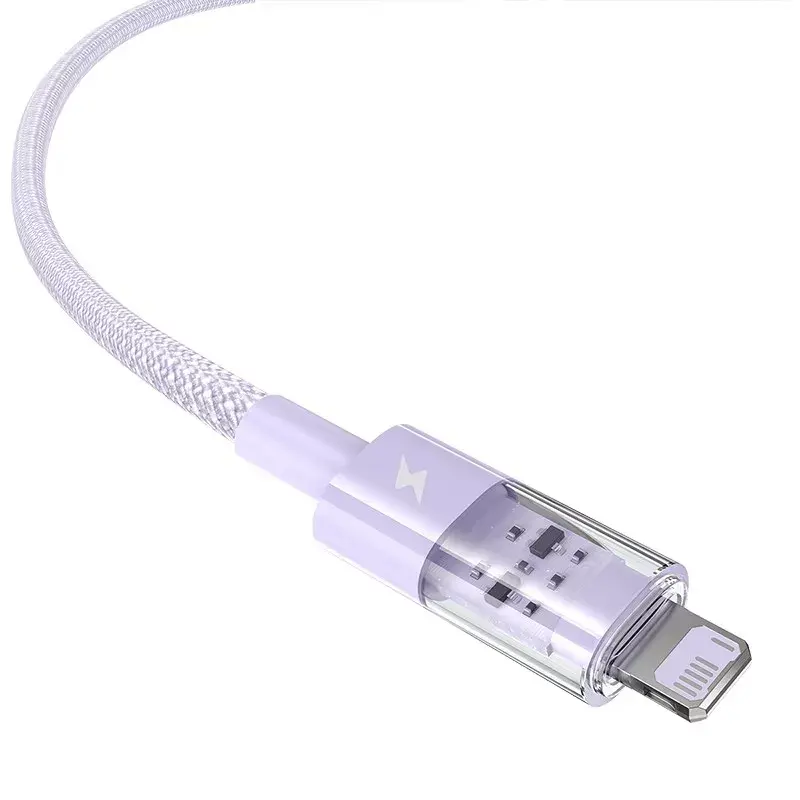 USB-laadimiskaabel Baseus Gem P10373003511-01 — 2 m, 2,4 A, USB-A to Lightning, lilla