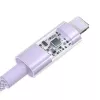 USB-laadimiskaabel Baseus Gem P10373003511-01 — 2 m, 2,4 A, USB-A to Lightning, lilla