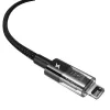 USB laadimiskaabel Baseus Gem P10373003111-00, 1 m, 2,4 A, nailonümbris, Lightning, USB-A, must