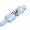 USB-kaabel Baseus Gem P10373003311-00 — 1 m, 2,4 A kiirlaadimine, Lightning/USB-A, sinine, nailonümbris