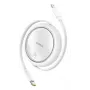 BASEUS Free2pull Expandable USB C To Ip Ligtning Fast Charging kaabel 1 M 20 W Valge