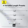 BASEUS Free2pull Expandable USB C To Ip Ligtning Fast Charging kaabel 1 M 20 W Valge