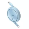 USB-C Lightning-kaabel Baseus Free2Pull 20W, 1 m, sinine, 480 Mbps, USB PD