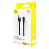 USB A - USB-C kaabel Baseus Flash 2 1 m 100 W must, USB PD, 480 Mbit/s, nailon