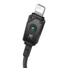 USB-A to Lightning kaabel Baseus P10355802111-00 — 1 m, 5V/2.4A, USB PD, aramiidkiud, must