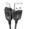 USB-A to Lightning kaabel Baseus P10355802111-00 — 1 m, 5V/2.4A, USB PD, aramiidkiud, must
