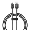 USB-A to Lightning kaabel Baseus P10355802111-00 — 1 m, 5V/2.4A, USB PD, aramiidkiud, must