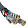 USB-A–Lightning kaabel Baseus 1 m 5 V 2,4 A valge, USB PD, 480 Mbps