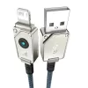 USB-A–Lightning kaabel Baseus 1 m 5 V 2,4 A valge, USB PD, 480 Mbps