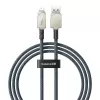 USB-A–Lightning kaabel Baseus 1 m 5 V 2,4 A valge, USB PD, 480 Mbps