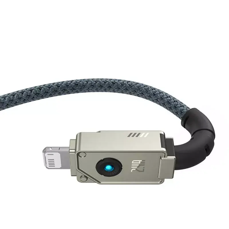 USB-A–Lightning kaabel Baseus 1 m 5 V 2,4 A valge, USB PD, 480 Mbps