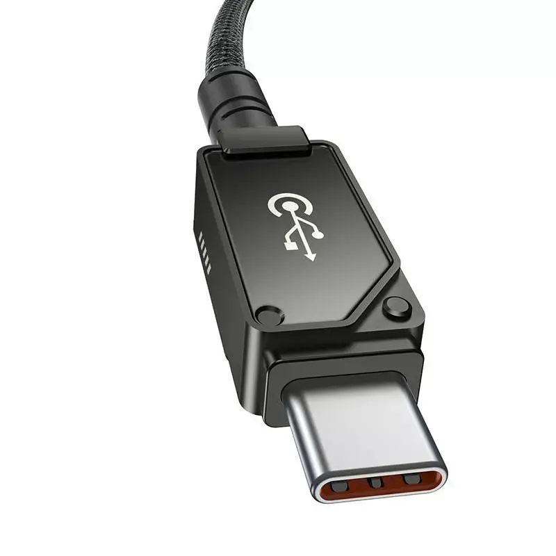 USB-C Lightning-kaabel Baseus Unbreakable 1m 20W — Aramidkiust, 480 Mbit/s, Must