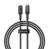 USB-C Lightning-kaabel Baseus Unbreakable 1m 20W — Aramidkiust, 480 Mbit/s, Must