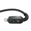USB-C Lightning-kaabel Baseus Unbreakable 1m 20W — Aramidkiust, 480 Mbit/s, Must