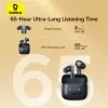 Tõelised juhtmevabad kõrvasisesed kõrvaklapid Baseus 35 True — Bluetooth 5.3, ANC, 8 h taasesitus (ANC väljas), 65 h koos laadimisümbrisega, 800 mAh ümbris, USB-C, must