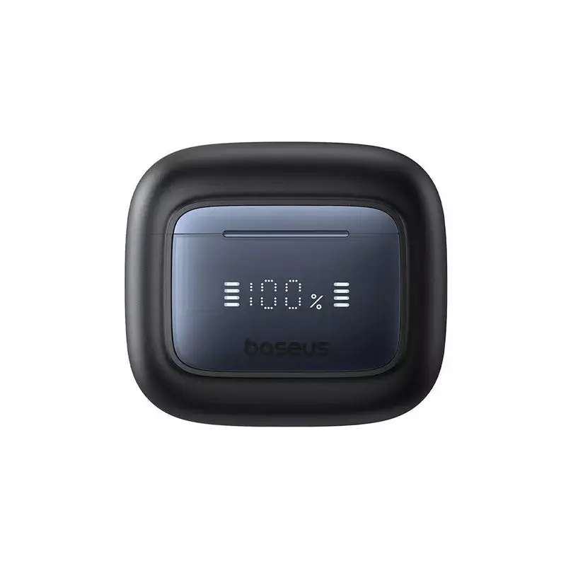 Tõelised juhtmevabad kõrvasisesed kõrvaklapid Baseus 35 True — Bluetooth 5.3, ANC, 8 h taasesitus (ANC väljas), 65 h koos laadimisümbrisega, 800 mAh ümbris, USB-C, must