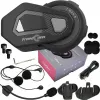 Peakomplekt FreedConn T-MAX S V4 PRO SINGLE — Bluetooth 5.1, intercom kuni 1000 m, FM-raadio, 11 h kõneaega, LiPo 500 mAh
