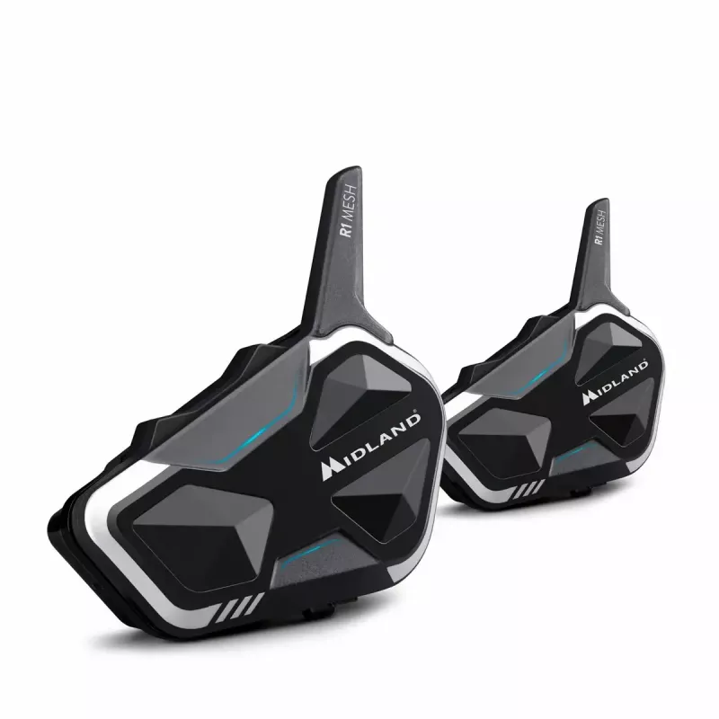 Midland R1 mesh intercom Maksimaalne ulatus 2000 m Veekindel Must Valge