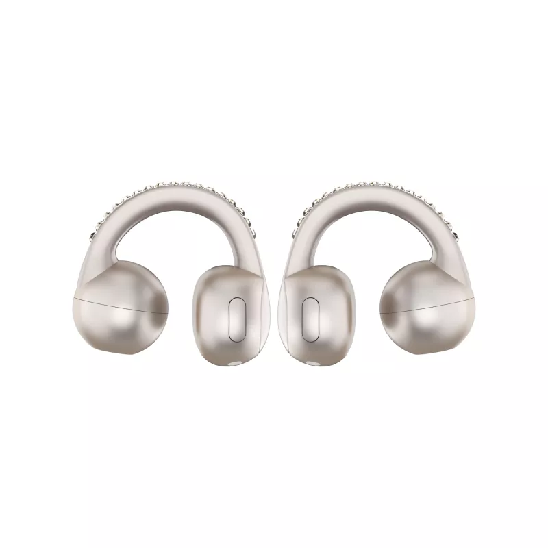 Peakomplekt Motorola Moto Buds Loop Bluetooth kõrvaklambriga binauraalne, Dolby Atmos, Bluetooth 5.0, ANC, 8 h taasesitus, laadimisümbris 520 mAh, beež