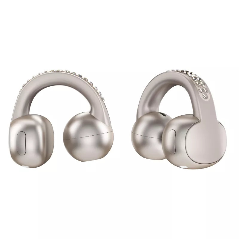 Peakomplekt Motorola Moto Buds Loop Bluetooth kõrvaklambriga binauraalne, Dolby Atmos, Bluetooth 5.0, ANC, 8 h taasesitus, laadimisümbris 520 mAh, beež