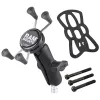 RAM Mounts X-Grip telefonialus mootorratta lenkstangiklambrile must