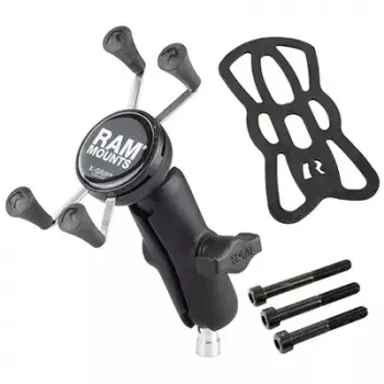 RAM Mounts X-Grip telefonialus mootorratta lenkstangiklambrile must