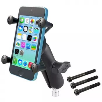 RAM Mounts X-Grip telefonialus mootorratta lenkstangiklambrile must