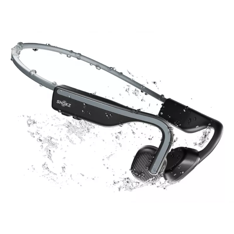 SHOKZ OpenMove kõrvaklapid, juhtmevabad, kaelarihmaga, sportlikud, Bluetooth, hallid