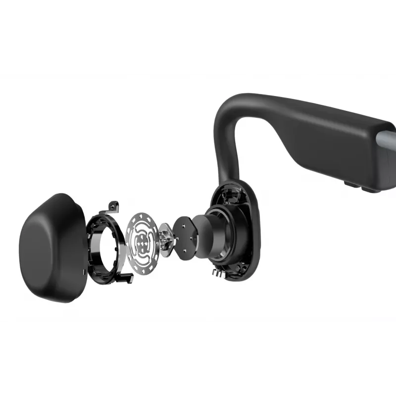 SHOKZ OpenMove kõrvaklapid, juhtmevabad, kaelarihmaga, sportlikud, Bluetooth, hallid