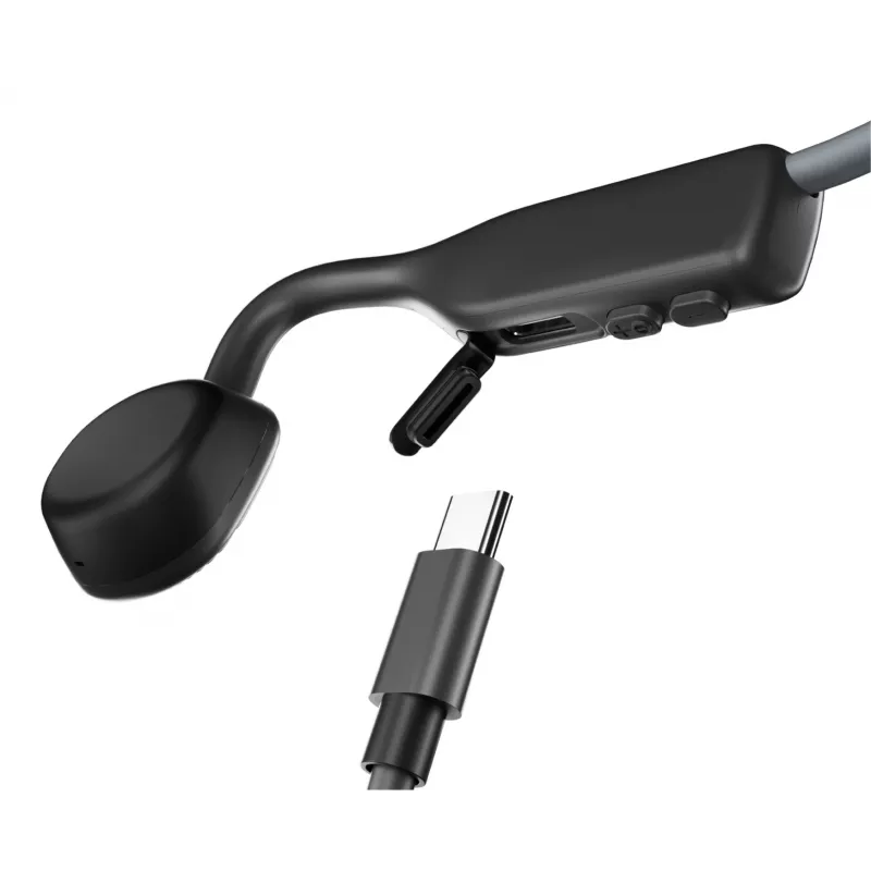 SHOKZ OpenMove kõrvaklapid, juhtmevabad, kaelarihmaga, sportlikud, Bluetooth, hallid