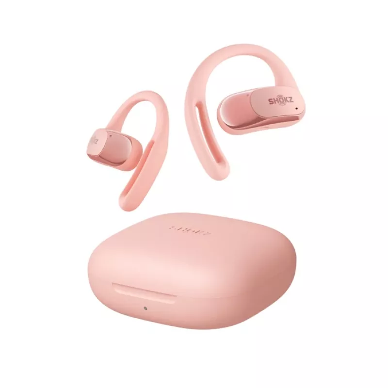 SHOKZ OpenFit Air kõrvaklapid juhtmevabad kõrvakonksuga Kõned / Muusika / Sport / Igapäevane Bluetooth Roosa