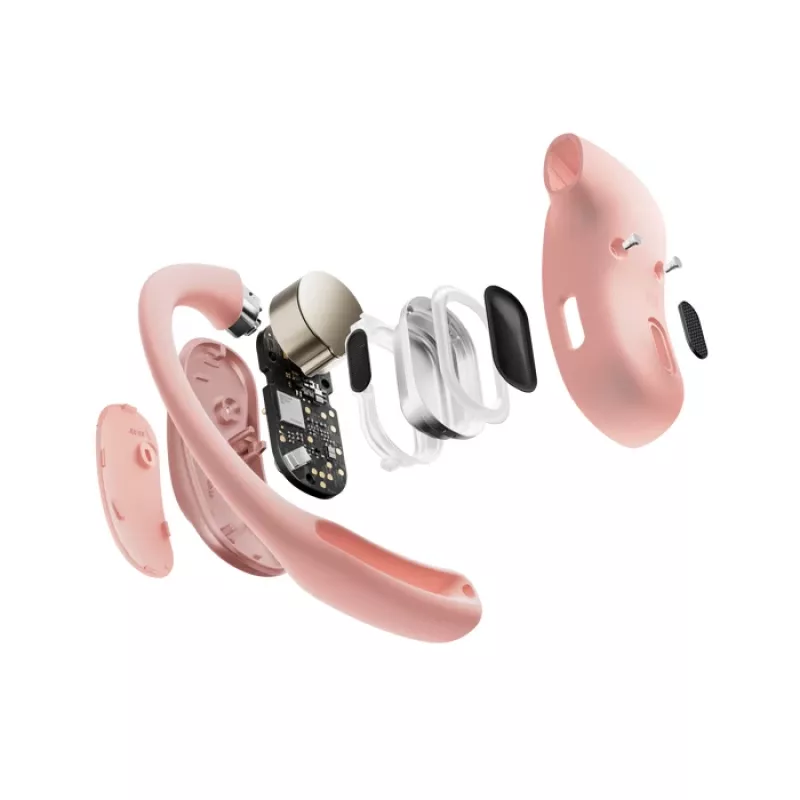 SHOKZ OpenFit Air kõrvaklapid juhtmevabad kõrvakonksuga Kõned / Muusika / Sport / Igapäevane Bluetooth Roosa
